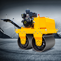 Changchai moteur marche derrière le compacteur 1tonne 2ton 3ton Double tambour unique Vibration tour sur les machines de construction de rouleaux de route