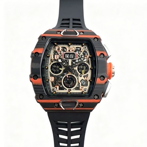 Super RM11-03 Montre carrée pour homme en fibre de carbone et acier inoxydable, style punk, fonction chronographe, verre saphir, vente en gros d'usine - Product Image 2