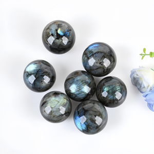 Venda quente de Alta Qualidade Cristais <span class=keywords><strong>Labradorite</strong></span> Natural Esfera Bola Pedra Home Decor Presentes e Cura Energia Outros Artesanato De Cristal - Product Image 4