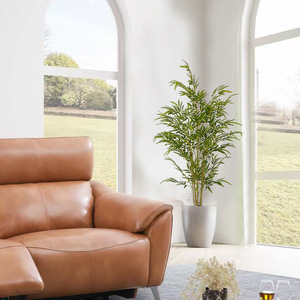 Plante artificielle de feuilles de <span class=keywords><strong>bambou</strong></span> vertes, haute simulation, résistante à l'eau, aux UV et aux intempéries, écologique, <span class=keywords><strong>pour</strong></span> décoration extérieure, maison et hôtel - Product Image 4
