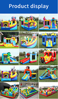 Château gonflable commercial extérieur Apexscn View pour enfants, en PVC, avec souffleur 220-240V, modèle TOP001 pour enfants