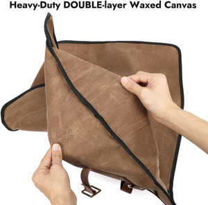 Échantillon gratuit, vente en gros, sac de rangement portable pour ustensiles de cuisine, sac à bandoulière professionnel rembourré pour couteaux de chef, étui enroulable - Product Image 3