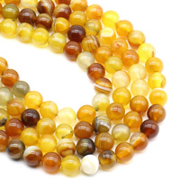 Großhandel Nature del stein Runde Bernstein Perlen In Lose Edelstein Stein Perlen Für DIY Schmuck herstellung