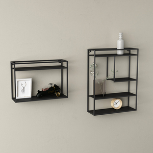 Estantes de almacenamiento de 3 niveles montados en la pared de Metal flotante <span class=keywords><strong>STEELITE</strong></span>, multifunción ecológica para dormitorio, sala de estar y baño - Product Image 1