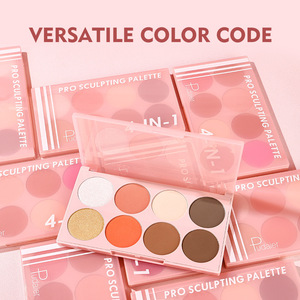 Palette de fards à paupières minéraux scintillants imperméables de haute qualité à 8 couleurs, blush, multi-palette, palette de <span class=keywords><strong>maquillage</strong></span> personnalisée 4 <span class=keywords><strong>en</strong></span> 1 - Product Image 6