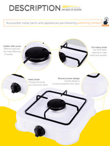 Table de cuisson à gaz supérieure Plaques de cuisson <span class=keywords><strong>Cuisinière</strong></span> à gaz à brûleur unique <span class=keywords><strong>Cuisinière</strong></span> à gaz de camping portable - Product Image 5