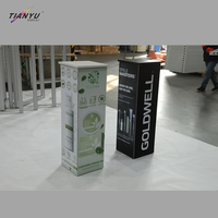 Étuis à bijoux pliables pour salons professionnels, présentoir portable, coque de table de comptoir en aluminium, stand d'exposition