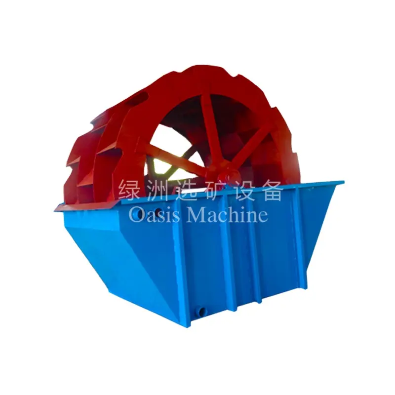 Lavadora de arena con tipo de rueda para grava, lavado de arena de Río/lavadora dorada