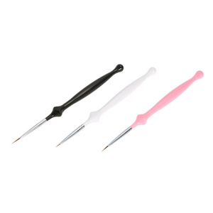 Pinceau à manche acrylique pour nail art, stylo liner à fleurs, pinceau en nylon pour peinture couleur, traçage de lignes, décoration d'ongles en gel, outil de manucure - Product Image 5