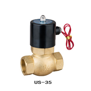 Vannes solénoïdes tout cuivre de 1 pouce, grande capacité, type US-25 normalement fermé pour les fluides à haute température (vapeur, gaz) - Product Image 3