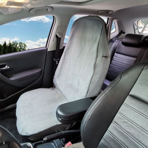 Protector de asiento de coche, tamaño personalizado, estilo deportivo, fundas de asiento delantero en rojo, hecho de tela Oxford suave - Product Image 2