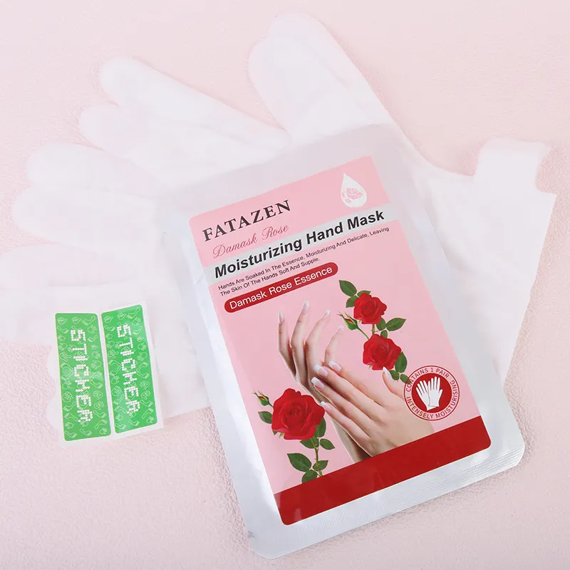 All'ingrosso Private Label cura della pelle idratante esfoliante maschera per le mani idratante Spa Peeling guanti foglio per Manicure a mano maschera