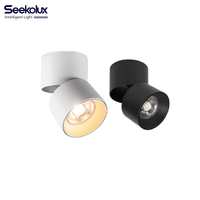 Spot LED encastré rond en aluminium CE RoHS, orientable à 90° °   Plafonnier encastré pliable