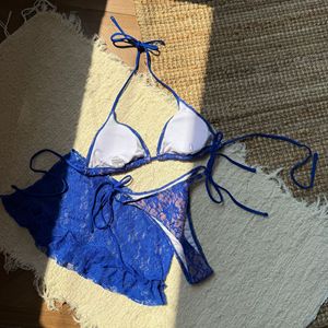 Viviblook Z0121ST01 Conjunto de Bikini de Playa para Mujer, Sexy, con Encaje, de Tres Piezas, Traje de Baño - Product Image 5