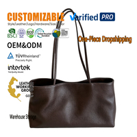 Sac fourre-tout de luxe en cuir véritable avec logo personnalisé pour femme, en cuir de vachette huilé vintage, grande capacité, sac à bandoulière pour le quotidien et le shopping