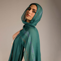 Hijab en modal imprimé sur mesure, doux et léger, pour femmes musulmanes, motif floral, étoile, palmier, géométrique, foulard islamique, châle