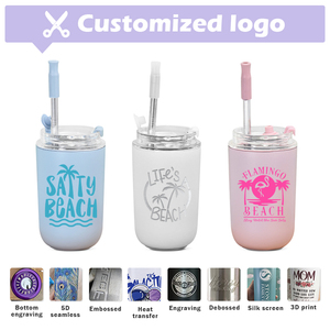 Tumbler MINI da 280ml 480ml per Matrimoni e Feste, Bicchiere da <span class=keywords><strong>Caffè</strong></span> in Acciaio Inox a Doppia Parete con Isolamento Laser, Bicchierino Personalizzabile con Logo - Product Image 4