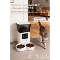 Distributeur automatique de nourriture pour animaux de compagnie intelligent WiFi 3,5 L avec contrôle à distance par application, programmable, pour chat et chien, pour la maison