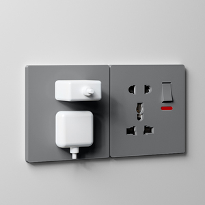 <span class=keywords><strong>Enchufe</strong></span> Múltiple Curvo Ultrafino <span class=keywords><strong>con</strong></span> 4 Interruptores, 2 <span class=keywords><strong>USB</strong></span>-A/2 <span class=keywords><strong>USB</strong></span>-C, IP20 Impermeable, Suministros Eléctricos BS/UK - Product Image 3