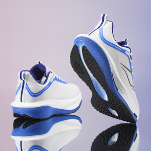 Chaussures de course avec plaque en carbone EVA, empeigne en mesh, semelle extérieure en caoutchouc, amorti léger, pour longues distances, unisexes, pour l'extérieur - Product Image 2