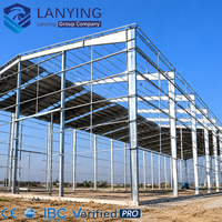 Edificio con Estructura Metálica, Almacén Prefabricado de Acero, Instalación Rápida, Gran Superficie, Taller, Fábrica