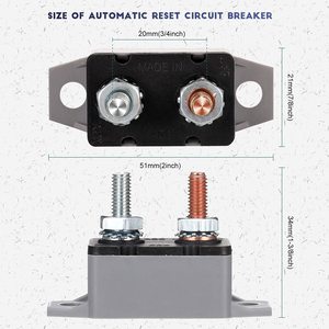 5A 10A 15A 20A 30A 40A 50A disjoncteur goujon boulon DC 12V-24V disjoncteur réarmable automatique avec couvercle pour camion de <span class=keywords><strong>voiture</strong></span> - Product Image 5