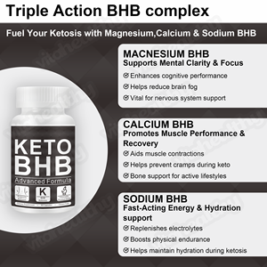 Cápsulas Vitahealthy KetoBHB, Cápsulas Quemagrasas, Pastillas Adelgazantes Veganas, Control de Peso, Fitness, BHB, Pastillas para Dieta Cetogénica, Suplemento Herbal - Product Image 3