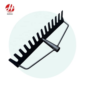 Tête de râteau de jardinage en acier 50Mn à 14 dents pour nivellement du sol, outils de pelouse, vente en gros directe usine - Product Image 1