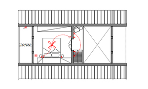 Villa moderne de luxe à deux étages Installation rapide <span class=keywords><strong>Maison</strong></span> préfabriquée Triangle <span class=keywords><strong>en</strong></span> <span class=keywords><strong>bois</strong></span> A-Frame Tiny House Kit - Product Image 6