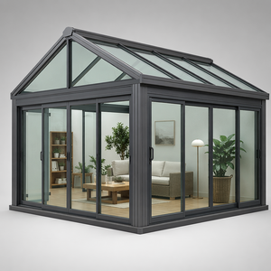 <span class=keywords><strong>Solarium</strong></span> moderne en aluminium, véranda en verre autoportante, 4 saisons, pour jardin extérieur, jardin d'hiver, sur mesure, OEM - Product Image 5