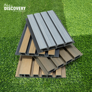 <span class=keywords><strong>Panel</strong></span> de Pared WPC, Revestimiento Exterior Compuesto con Diseño de Grano de Madera, <span class=keywords><strong>Panel</strong></span> de Pared WPC Impermeable Encolado para Decoración de Paredes Exteriores - Product Image 4