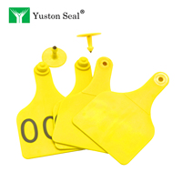 YTET006 Etiquetas de Oreja Numeradas Conectadas Personalizadas de Gran Venta, Etiquetas de TPU Secuenciales Gemelas para la Gestión de Ganado Porcino, Bovino y Ovino