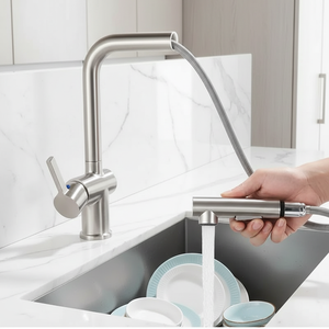 <span class=keywords><strong>Grifos</strong></span> de Cocina Monomando de Alto Flujo con Caño Extraíble Sin Contacto, <span class=keywords><strong>Grifos</strong></span> Mezcladores para Lavabo Antisalpicaduras - Product Image 2