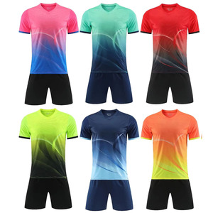 Seragam Sepak Bola Berkualitas Tinggi, Cepat Kering, Bernapas, 100% Poliester, Cetak Penuh, untuk Pria - Product Image 1