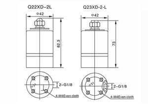 Katup Solenoid AC <span class=keywords><strong>3</strong></span>/2 Jalur Pneumatik Kontrol <span class=keywords><strong>Pilot</strong></span> Kompresor Berbahan Kuningan Seri Q23XD-2L - Product Image 6