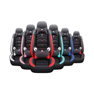 <span class=keywords><strong>Housse</strong></span> <span class=keywords><strong>de</strong></span> siège <span class=keywords><strong>de</strong></span> <span class=keywords><strong>voiture</strong></span> universelle en cuir PVC, motif dessin animé, ensemble complet, coussins avant et arrière, imperméable, antidérapante, <span class=keywords><strong>protection</strong></span> intégrale - Grande Vente - Product Image 5