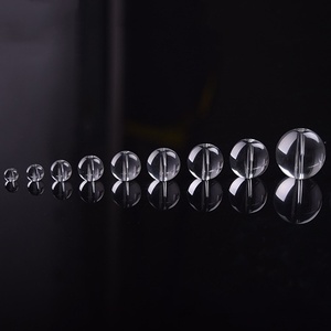 Hạt cườm thủy tinh pha lê trong suốt tròn cao cấp loại A 8mm 10mm 12mm, 500g/túi, dùng làm phụ kiện trang sức - Product Image 4