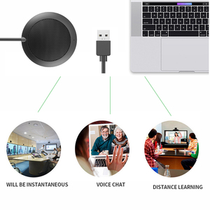 ไมโครโฟนตั้งโต๊ะแบบ USB สำหรับร้องคาราโอเกะ ไมค์ USB แบบมีสายขนาดเล็กสำหรับคอมพิวเตอร์และมือถือ ไมโครโฟนตั้งโต๊ะทันสมัยทำจากโลหะ - Product Image 2