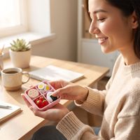 Vashine Boîte Bento Imprimée en 3D, Jouet Anti-Stress, Interrupteur Mécanique, Clicker, Aliment Miniature, Ornement de Bureau et Cadeau Sensoriel