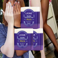 Double-Glutathion 150G Niacinamide Dark Knuckles Underarm Genoux Coudes Super Whitening Bleaching Handmade Natural Face Soap
