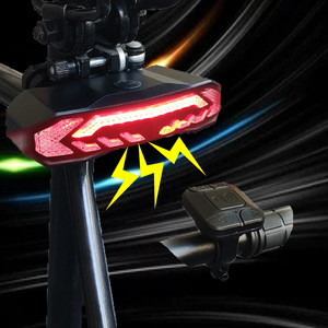 Đèn Hậu Xe Đạp Chuông Điện Cảnh Báo Chống Trộm Cảm Ứng Tín Hiệu Rẽ Phanh Điều Khiển Từ Xa Cảnh Báo Sạc - Product Image 2