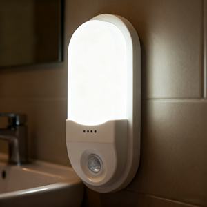 Aulipur PIR hareket sensörü duvar işık banyo tuvalet depo nem geçirmez toz geçirmez sivrisinek geçirmez duvara monte gece lambası - Product Image 1