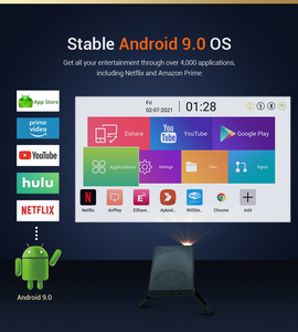 Proyector Android D058, Cuerpo Ultrafino (18 mm de Grosor), Resolución HD de 720P para una Visualización Clara en Casa - Product Image 5