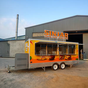 Camión Totalmente Equipado con Remolque de Doble Eje para Venta Rápida de Café, Hamburguesas, Hot Dogs, Aperitivos, Pollo Frito y Barbacoa para Comida Callejera - Product Image 4