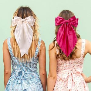 Nouveauté 2025 Pince à cheveux en tissu avec nœud en ruban, pince à ressort pour chignon, accessoires capillaires pour femme - Product Image 1
