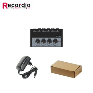 Mezclador GAX-LQ01 de 4 Canales, 4 Entradas y 1 Salida, Interfaz de Audio Mini Portátil de 5V CC para Micrófono, Guitarra, Bajo y Teclado - Product Image 4