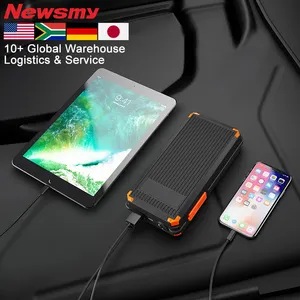 Newsmy Venta al por mayor OEM Logo Bank 10000mAh Salida USB Mini Car Jump Starter 12V Jump Starter Super Slim Power Bank