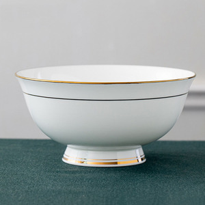 Vajilla de Porcelana China con Borde Dorado, Tazón de Arroz Nórdico de Porcelana Jingdezhen - Product Image 4