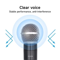 Microphone portable professionnel de qualité supérieure pour la scène, compatible avec le système de microphone sans fil GLXD4