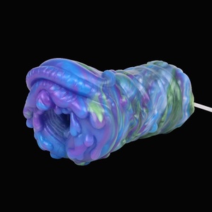 Masturbador de Bolsillo con Forma de Criatura Alienígena de Fantasía, Copa Masturbadora de Silicona Suave con Textura, Juguete Sexual Duradero para Hombres - Product Image 4